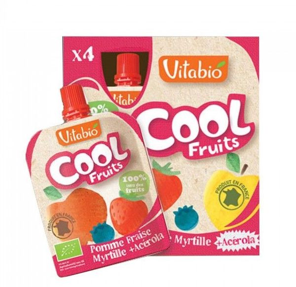 Vitabio Cool Fruits Pomme Fraise Myrtille Et Ac Rola Bio Bio Maroc